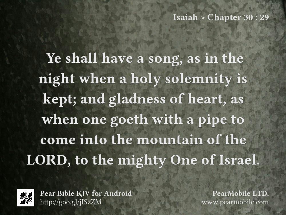 Isaiah, Chapter 30:29